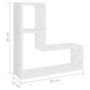 Voir la diapositive 6 : VIDAXL Etageres murales 2 pcs blanc 50x15x50 cm bois d'ingenierie
