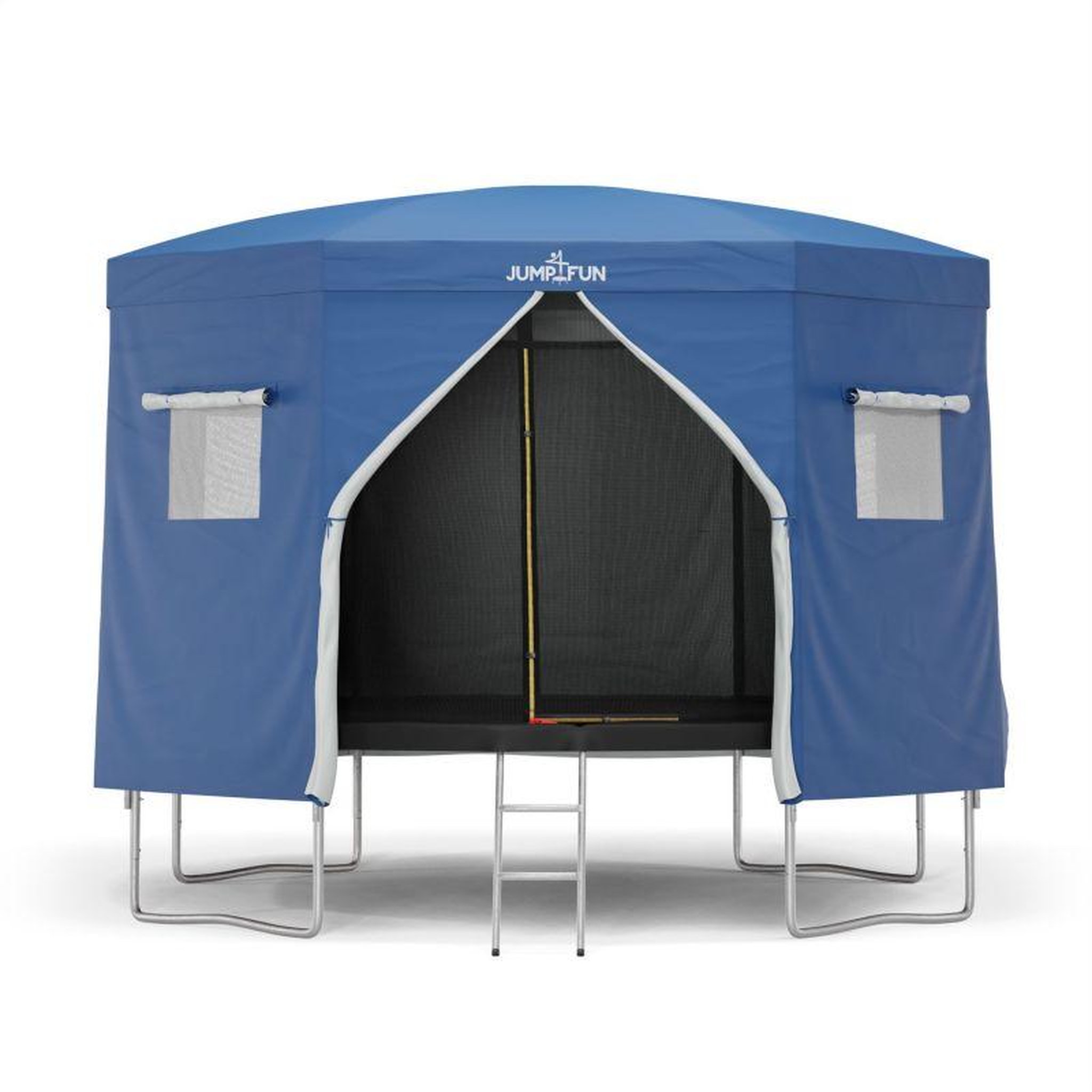 Voir la diapositive 1 : JUMP4FUN Tente cabane pour trampoline 12FT-366cm - Bleu