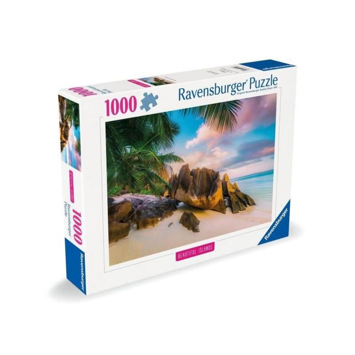 RAVENSBURGER Puzzle 1000 pièces Ravensburger Les Seychelles Îles de rêve
