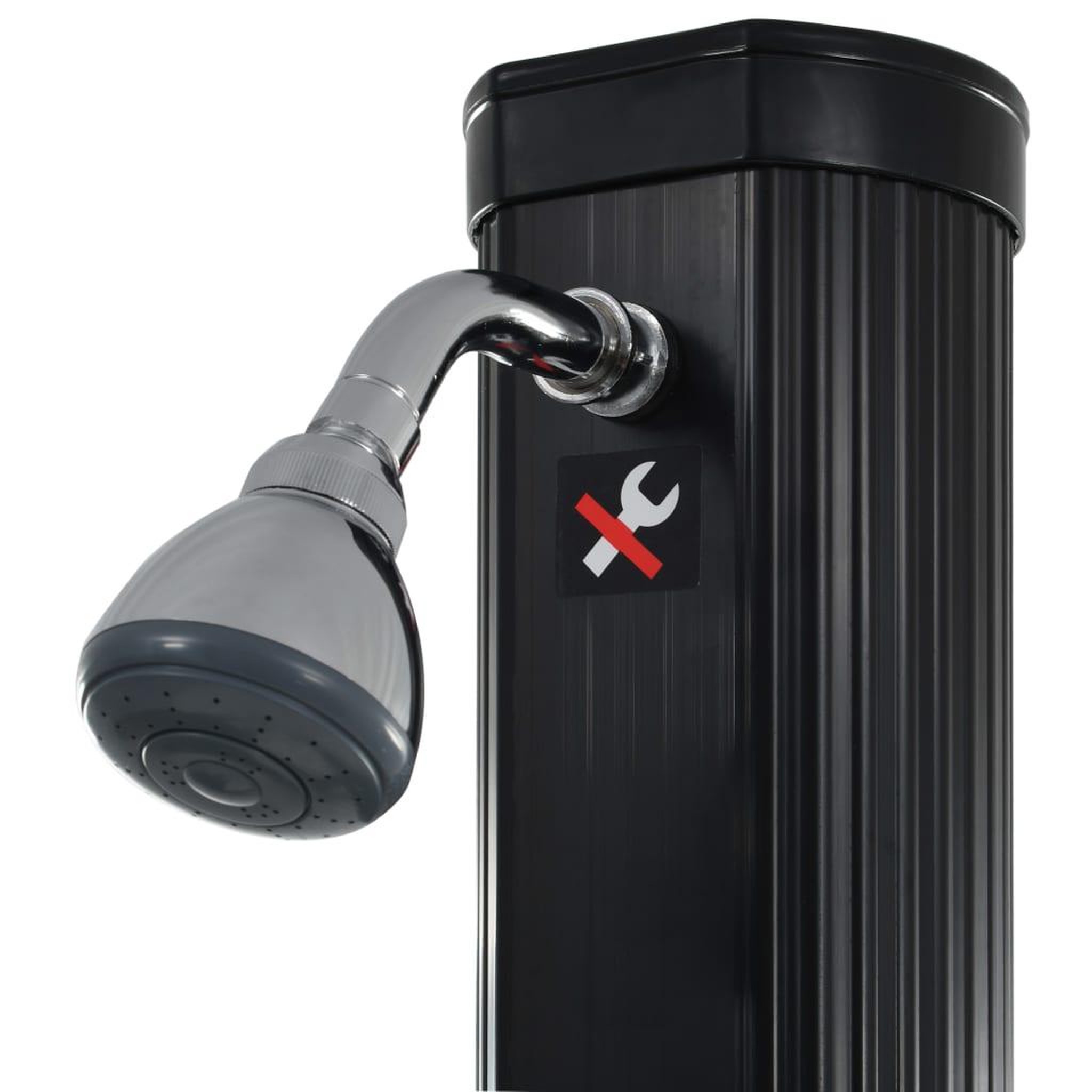 Voir la diapositive 4 : VIDAXL Douche solaire pliable Noir 214 cm 23 L