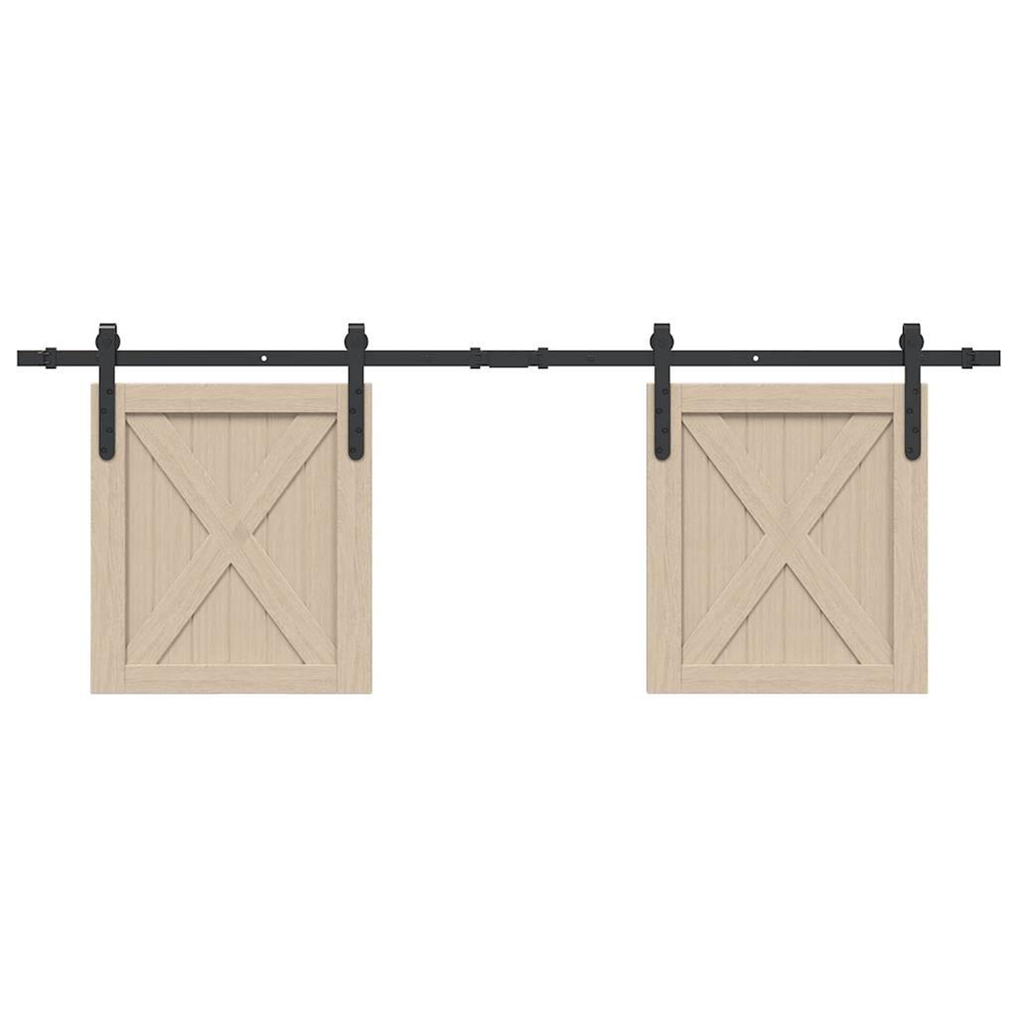 VIDAXL Kit de porte d'armoire coulissante 152 cm acier au carbone