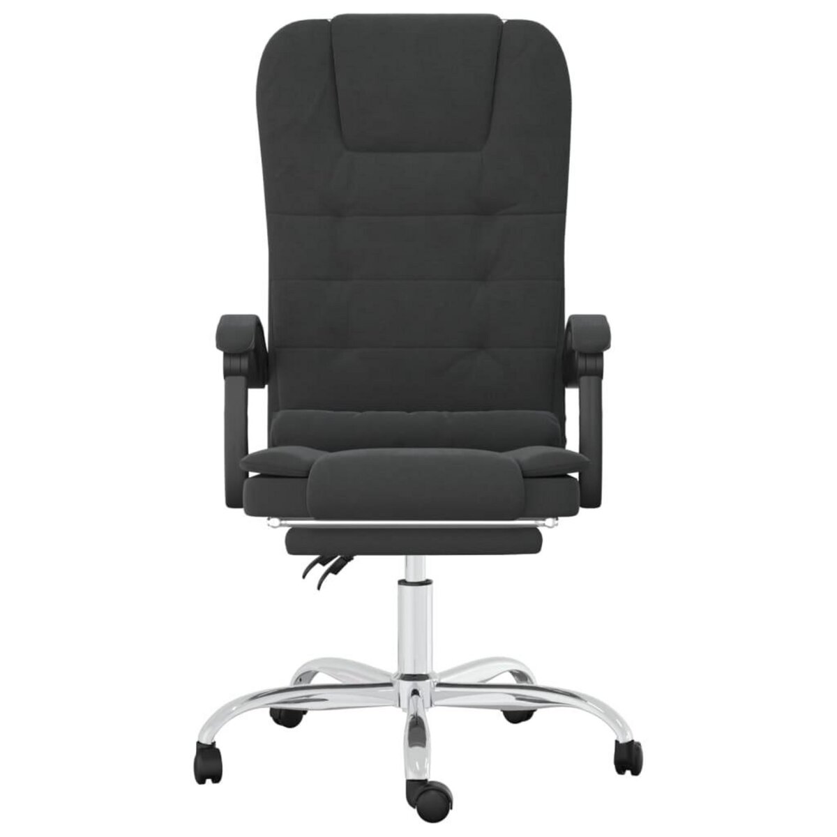 VIDAXL Fauteuil de massage inclinable de bureau Noir Similicuir