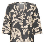 JACQUELINE DE YONG Blouse Beige/Gris Foncé Femme JDY Troya. Coloris disponibles : Gris