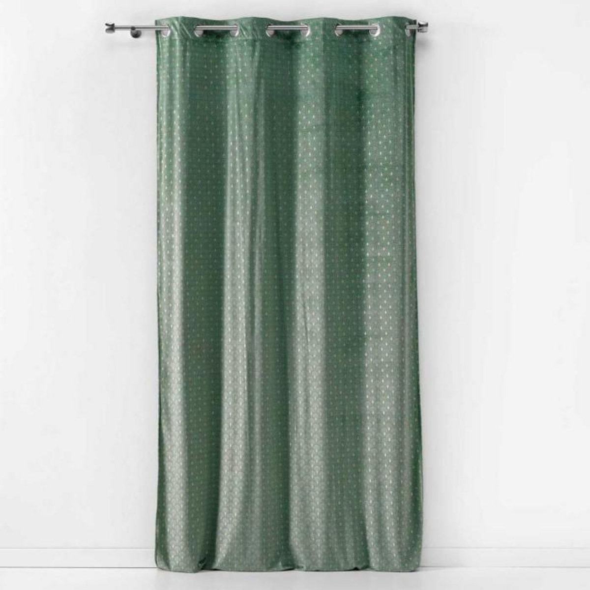 Paris Prix Rideau à Œillets Imprimé  Bellagold  140x240cm Kaki