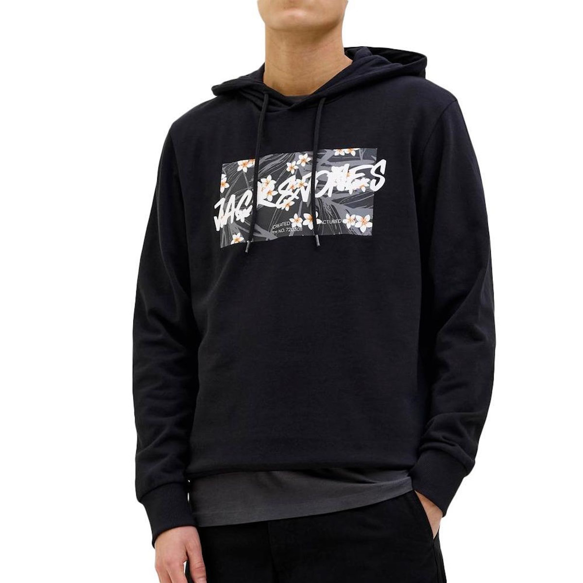 Jack & Jones Sweat à Capuche Noir Homme Jack & Jones Hawaii