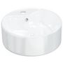 Voir la diapositive 2 : VIDAXL Lavabo blanc 40x14,5 cm ceramique rond