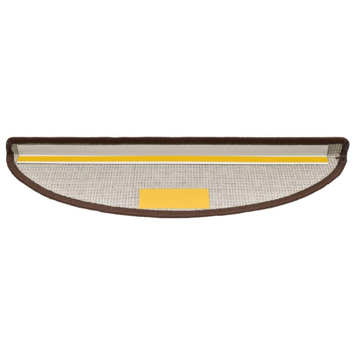 VIDAXL Tapis d'escalier 10 pcs 56x17x3 cm Marron cafe