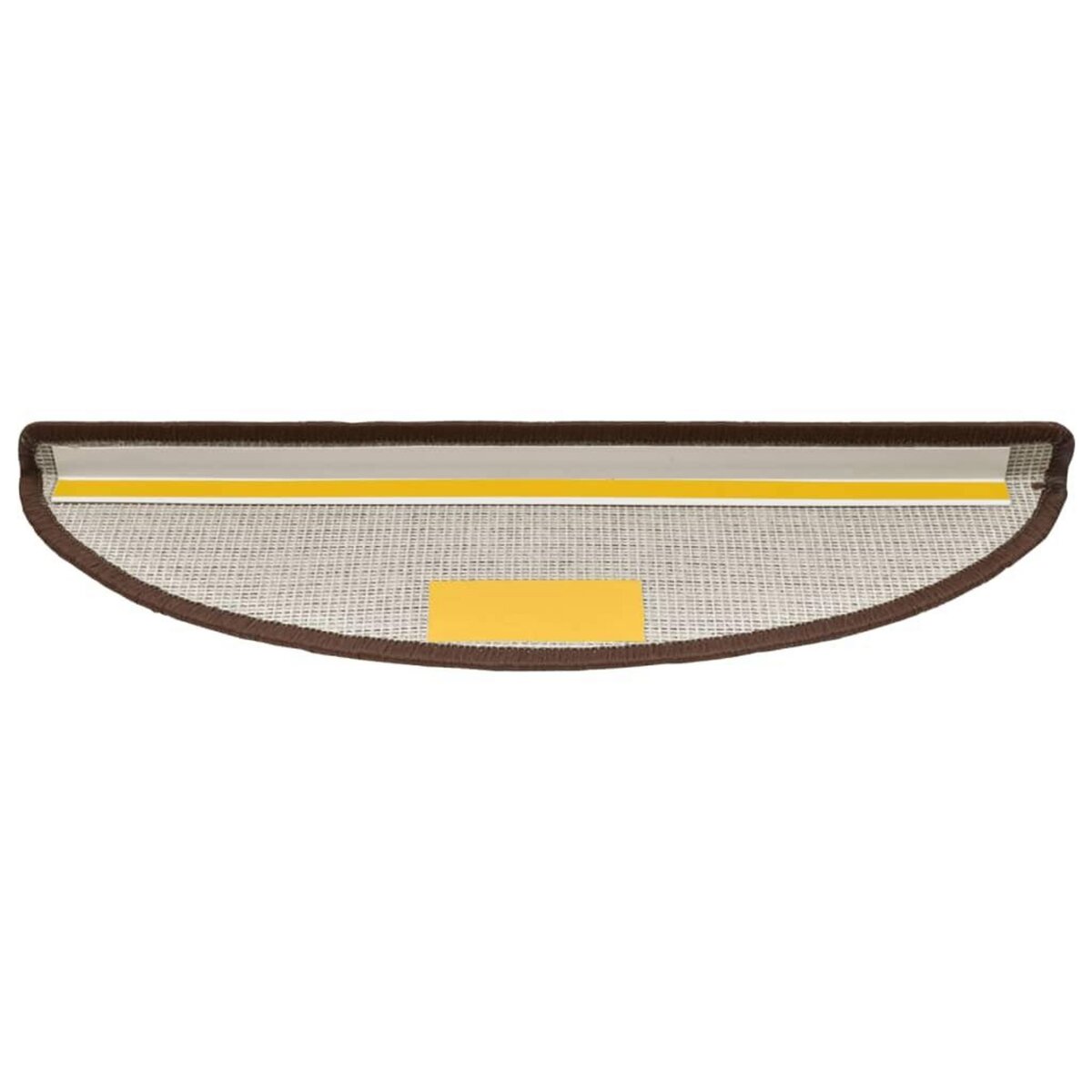 VIDAXL Tapis d'escalier 10 pcs 56x17x3 cm Marron cafe
