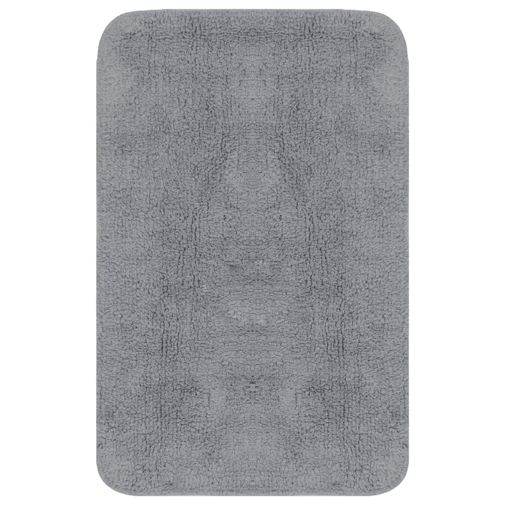 Voir la diapositive 2 : VIDAXL Jeu de tapis de salle de bain 3 pcs Tissu Gris