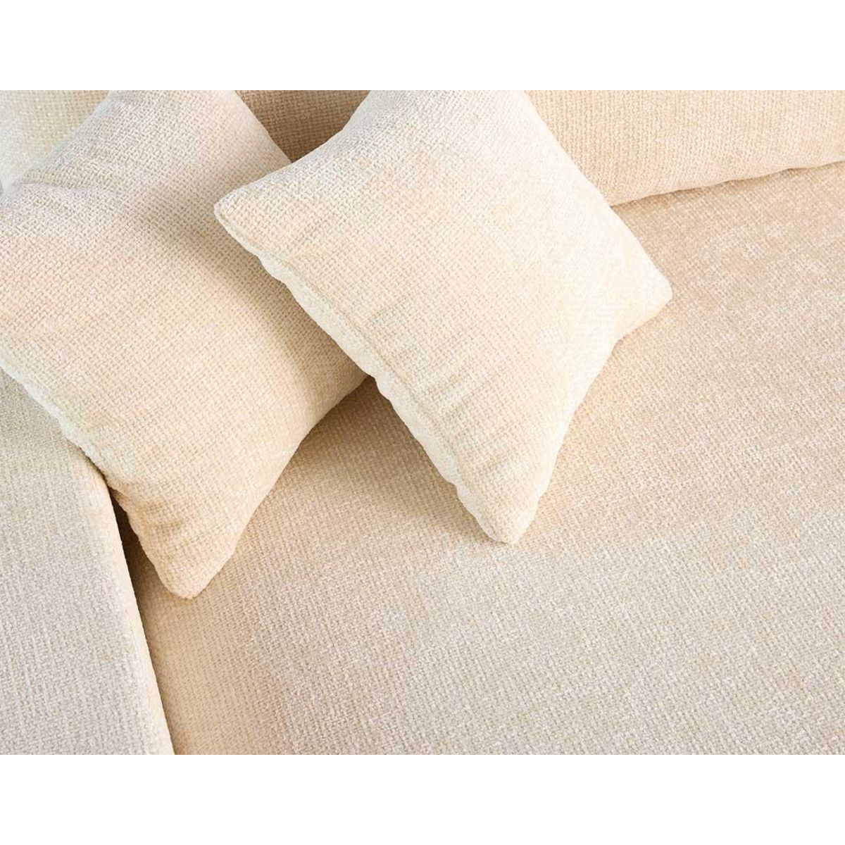 LISA DESIGN Pivoine - canapé panoramique en u - 7 places - convertible avec coffre - en velours texturé