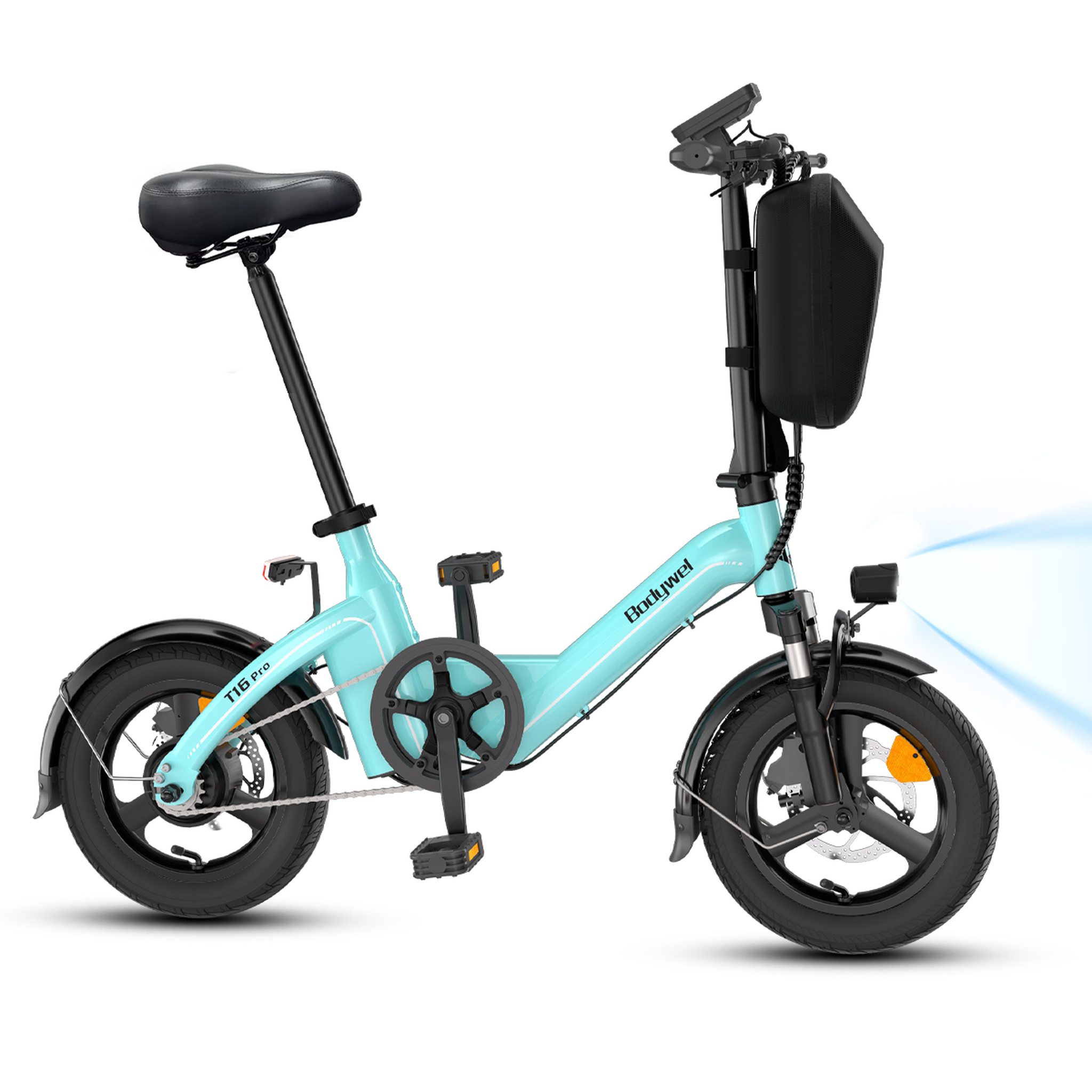 Voir la diapositive 1 : BODYWEL Mini vélo électrique pliable bodywel t16 pro