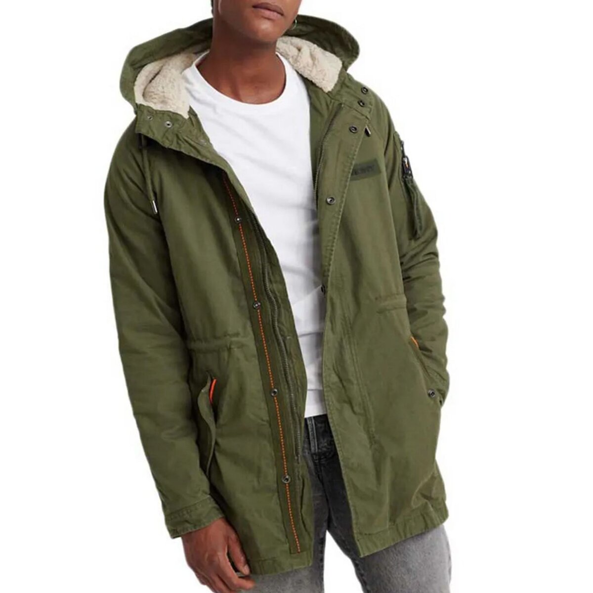 Superdry 2025 parka kaki