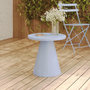 Voir la diapositive 2 : Rendez vous déco Table d'appoint de jardin en métal bleu pastel D45 cm -Azuri