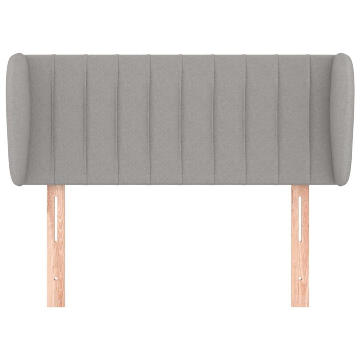 VIDAXL Tete de lit avec oreilles Gris clair 83x23x78/88 cm Tissu