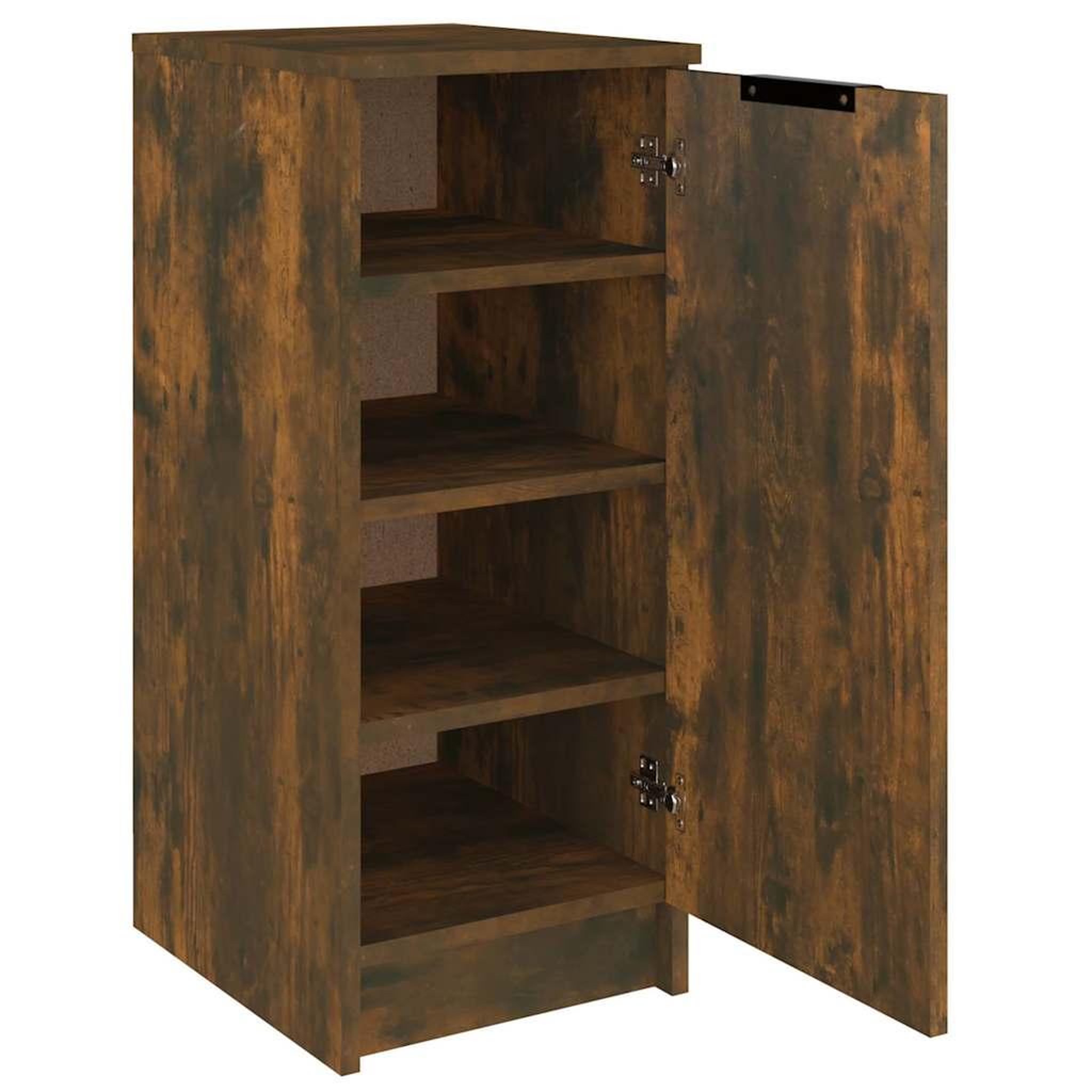 Voir la diapositive 6 : VIDAXL Armoire a chaussures Chene fume 30x35x70 cm Bois d'ingenierie