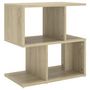Voir la diapositive 2 : VIDAXL Table de chevet chene sonoma 50x30x51,5 cm bois d'ingenierie