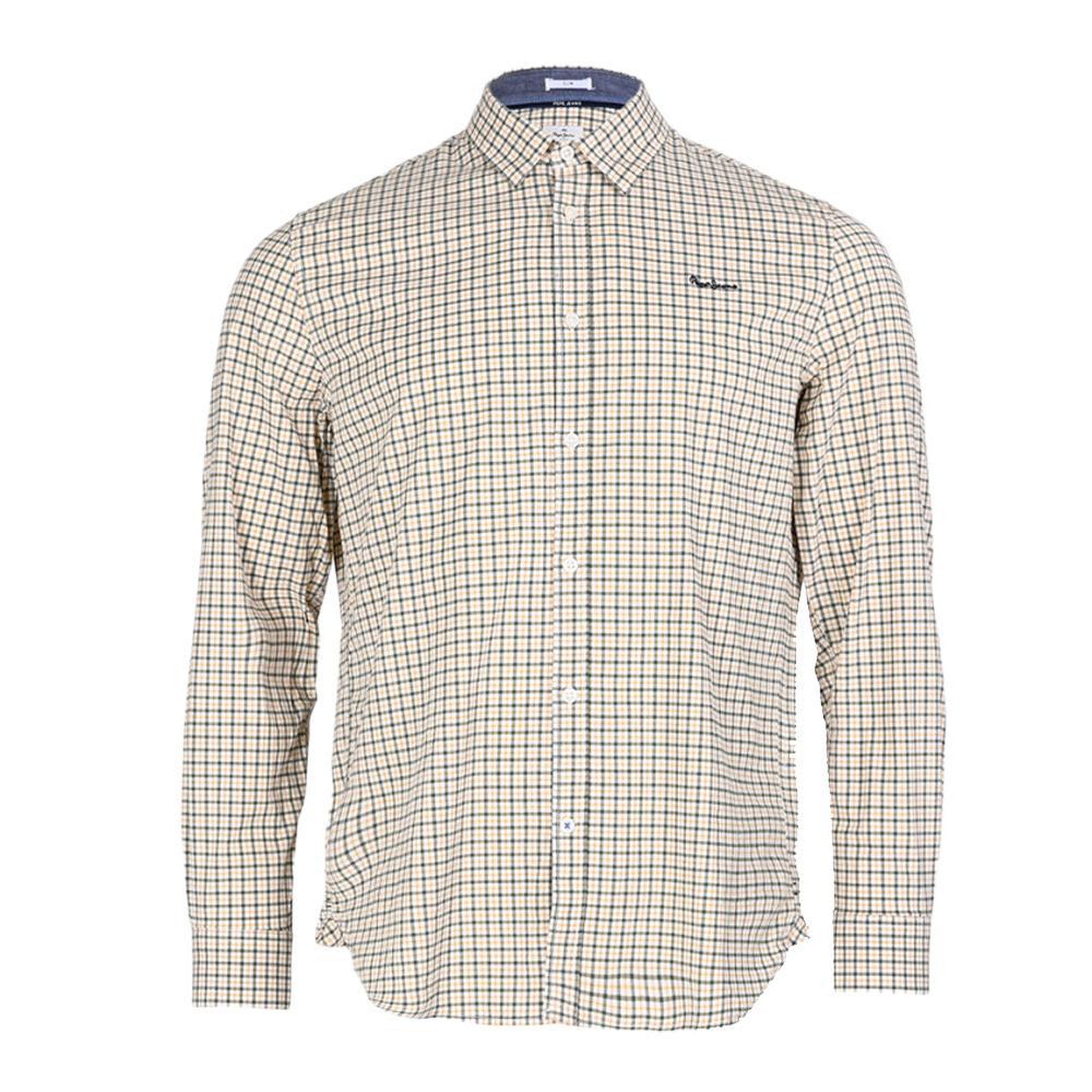 Pepe Jeans Chemise Blanche/Jaune/Marine à Carreaux Homme Pepe Jeans Fleetwood. Coloris disponibles : Jaune