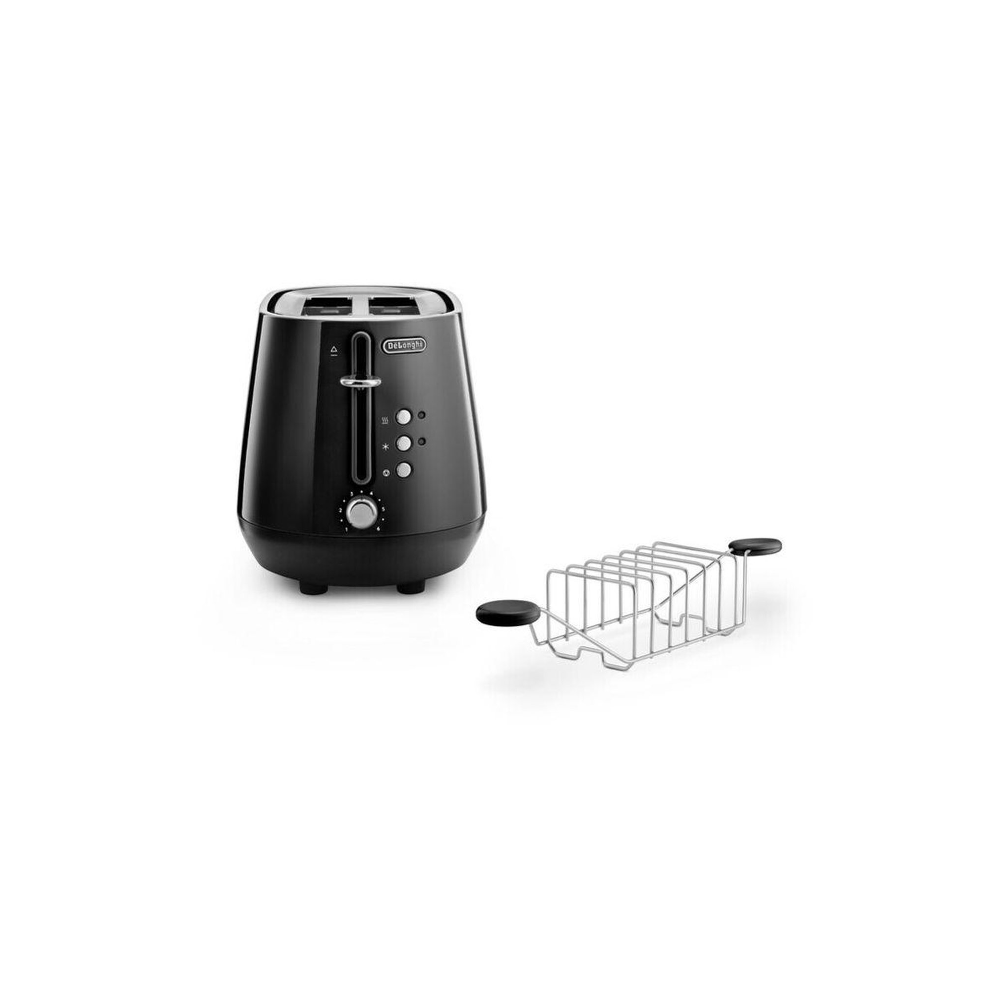 DELONGHI Grille-pain Eclettica Noire CTY2103.BK