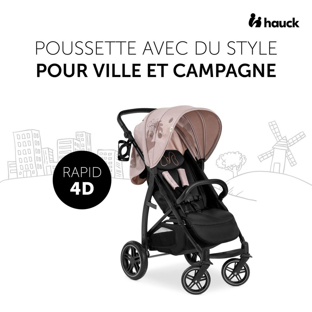 HAUCK Poussette citadine Rapid 4D