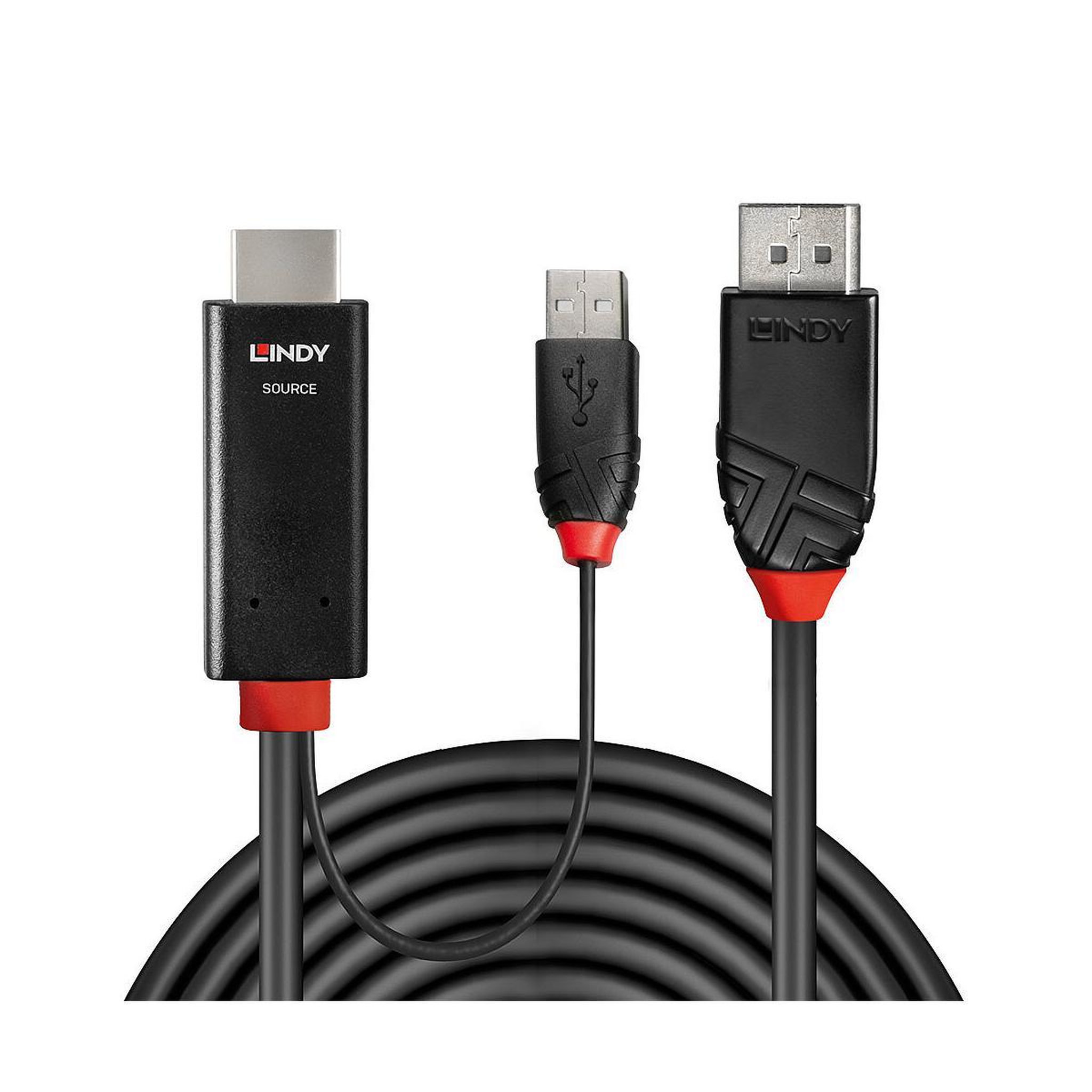 Voir la diapositive 3 : LINDY Câble adaptateur Lindy USB HDMI mâle vers DisplayPort mâle 2,0m actif 4K 60 Hz
