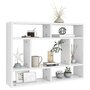 Voir la diapositive 3 : VIDAXL Etagere murale Blanc 75x16x55 cm Bois d'ingenierie