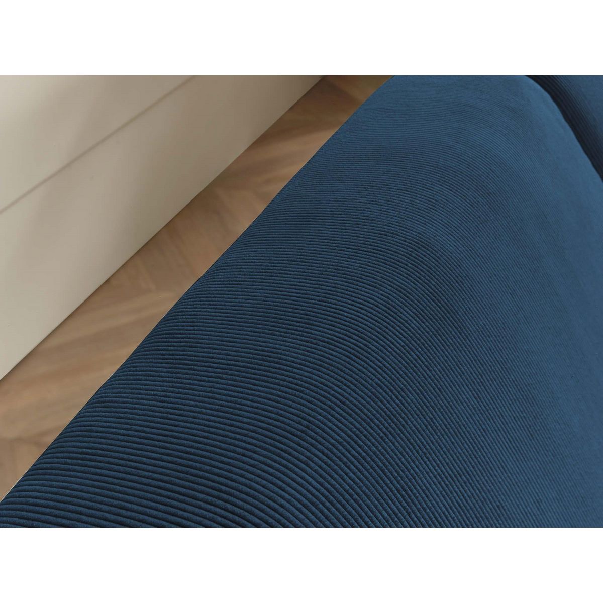 LISA DESIGN Malcom - canapé panoramique d'angle droit - en velours côtelé