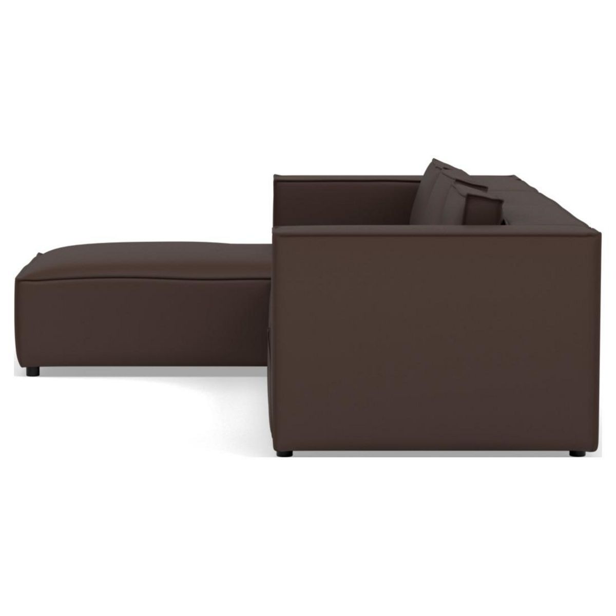 LISA DESIGN Stella - canapé d'angle gauche 4 places en simili