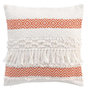 Voir la diapositive 1 : Paris Prix Coussin Déco à Franges  Zya  40x40cm Orange