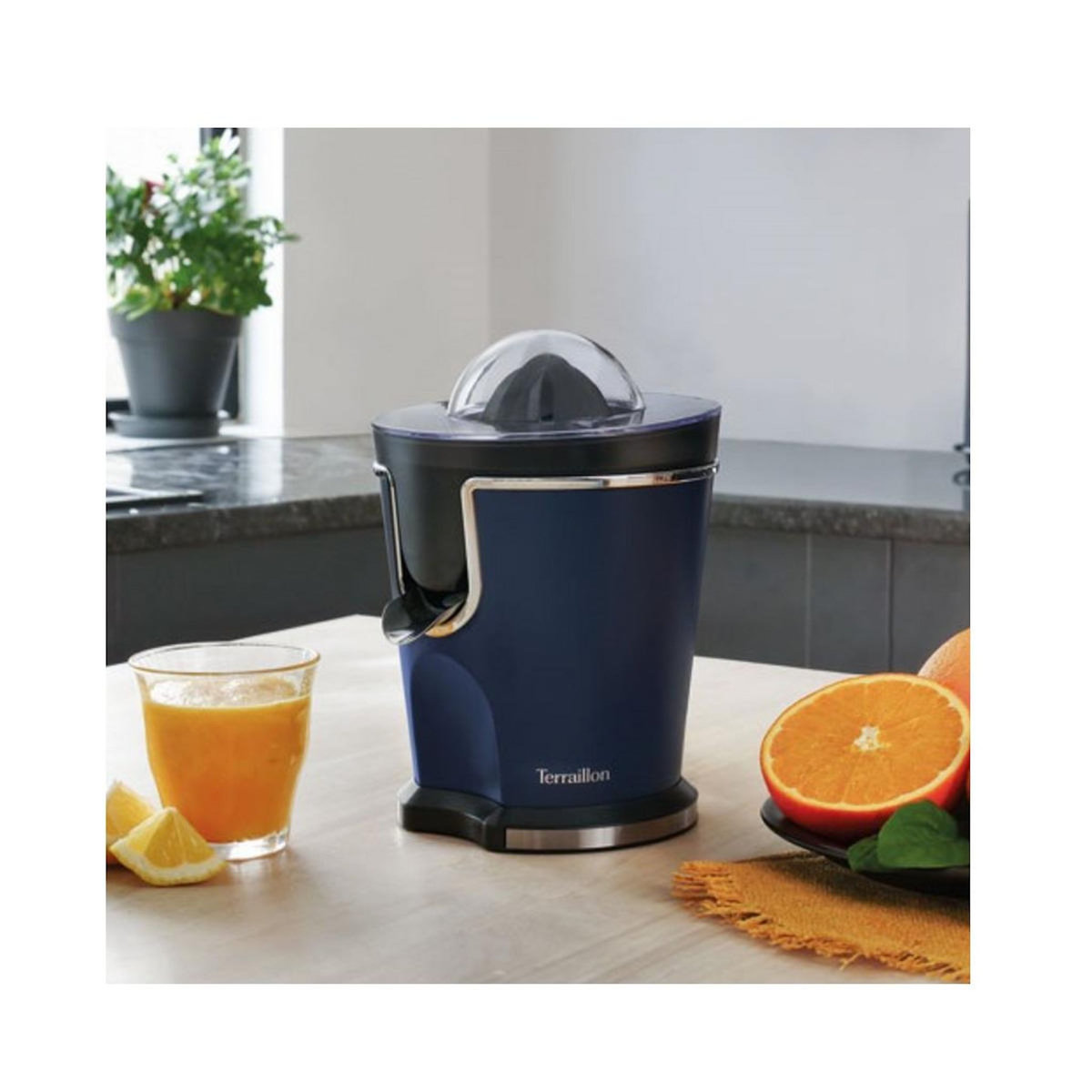 Terraillon Presse agrumes 160w bleu nuit - 15472