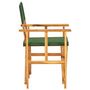 Voir la diapositive 4 : VIDAXL Chaises de metteur en scene lot de 2 bois massif d'acacia vert