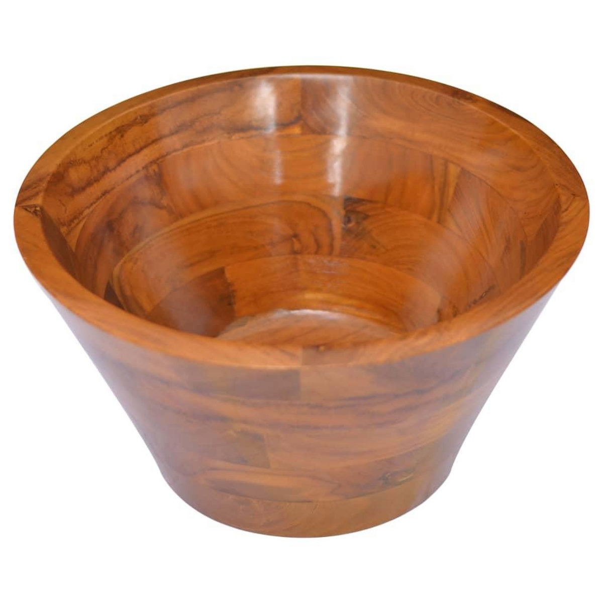 VIDAXL Lavabo Bois de teck massif Φ40x20 cm