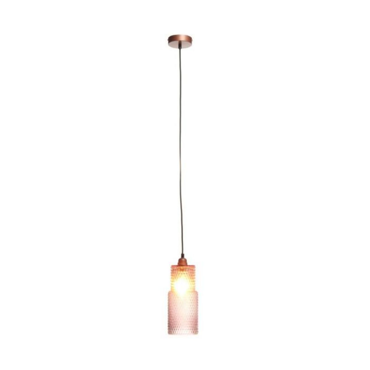 Paris Prix Lampe Suspension en Verre  Rosi  35cm Violet