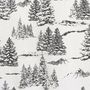 Voir la diapositive 3 : Paris Prix Rideau de Noël à Œillets  Ebène  140x240cm Écru & Anthracite