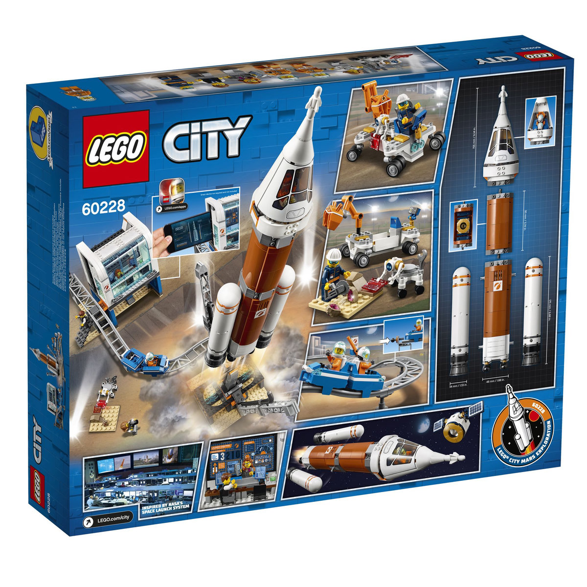 LEGO City 60228 - La fusée spatiale et sa station de lancement