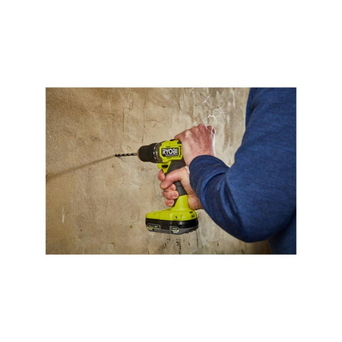 Ryobi Perceuse-visseuse à percussion RYOBI 18V One+ Brushless - Batteries 2,0 et 4,0Ah - Chargeur - Compr