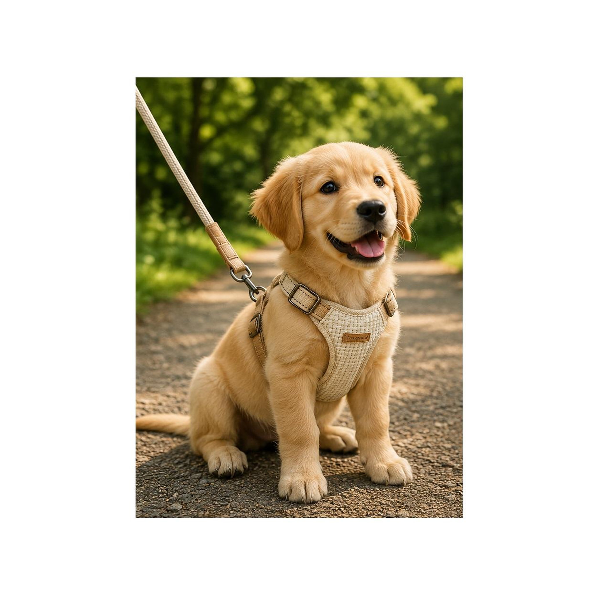 Voir la diapositive 6 : Eden Harnais pour chien lara beige design et moderne
