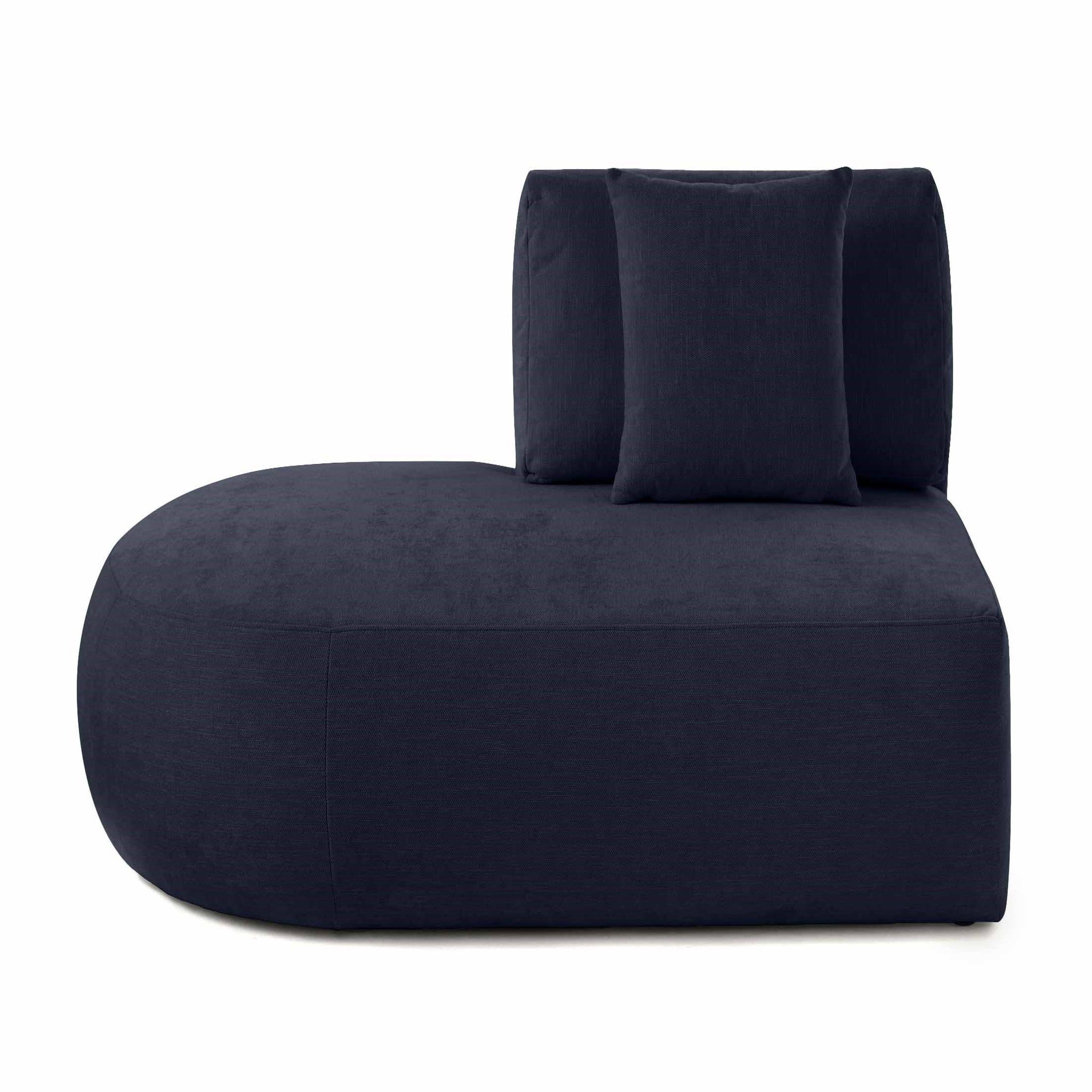 Voir la diapositive 1 : LISA DESIGN Santorini - module d'assise gauche - en tissu texturé