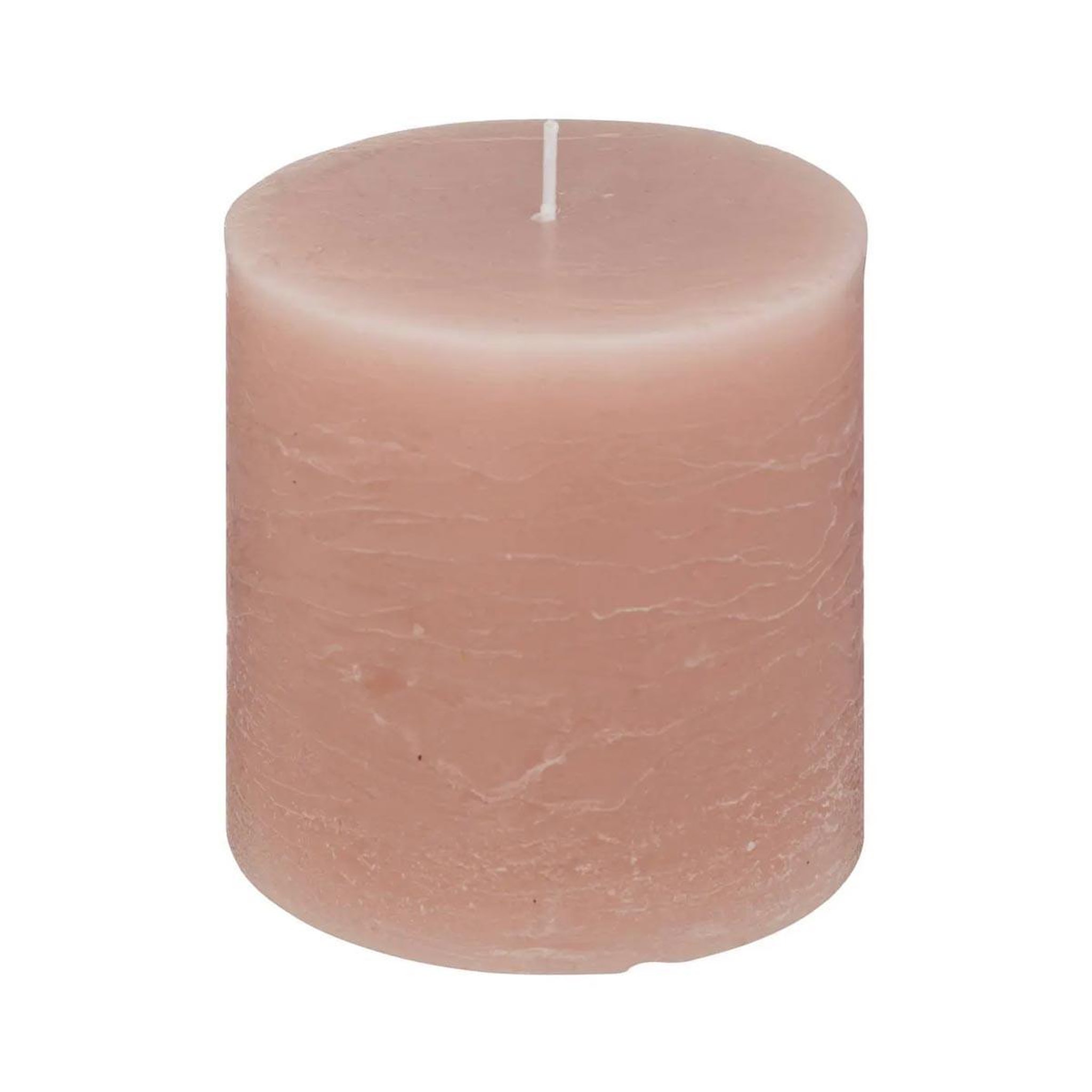 COMPTOIR DE LA BOUGIE Bougie cylindrique  rustic  10cm rose clair