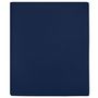 Voir la diapositive 1 : VIDAXL Drap-housse Jersey Bleu marine 180x200 cm Coton
