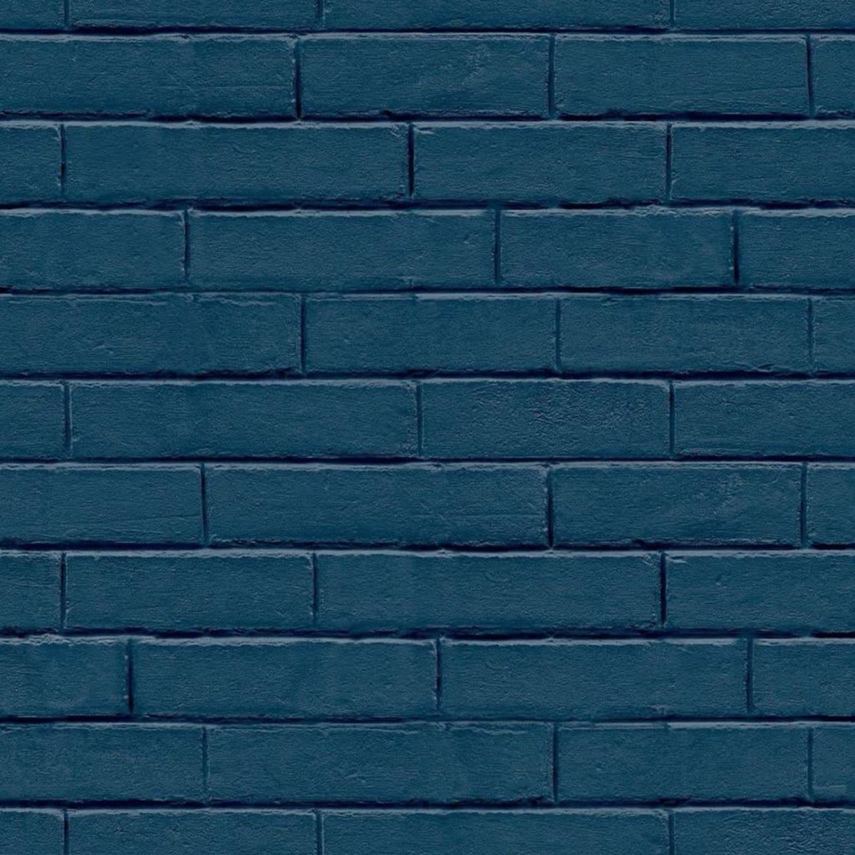 Noordwand Noordwand Papier peint Good Vibes Brick Wall Bleu