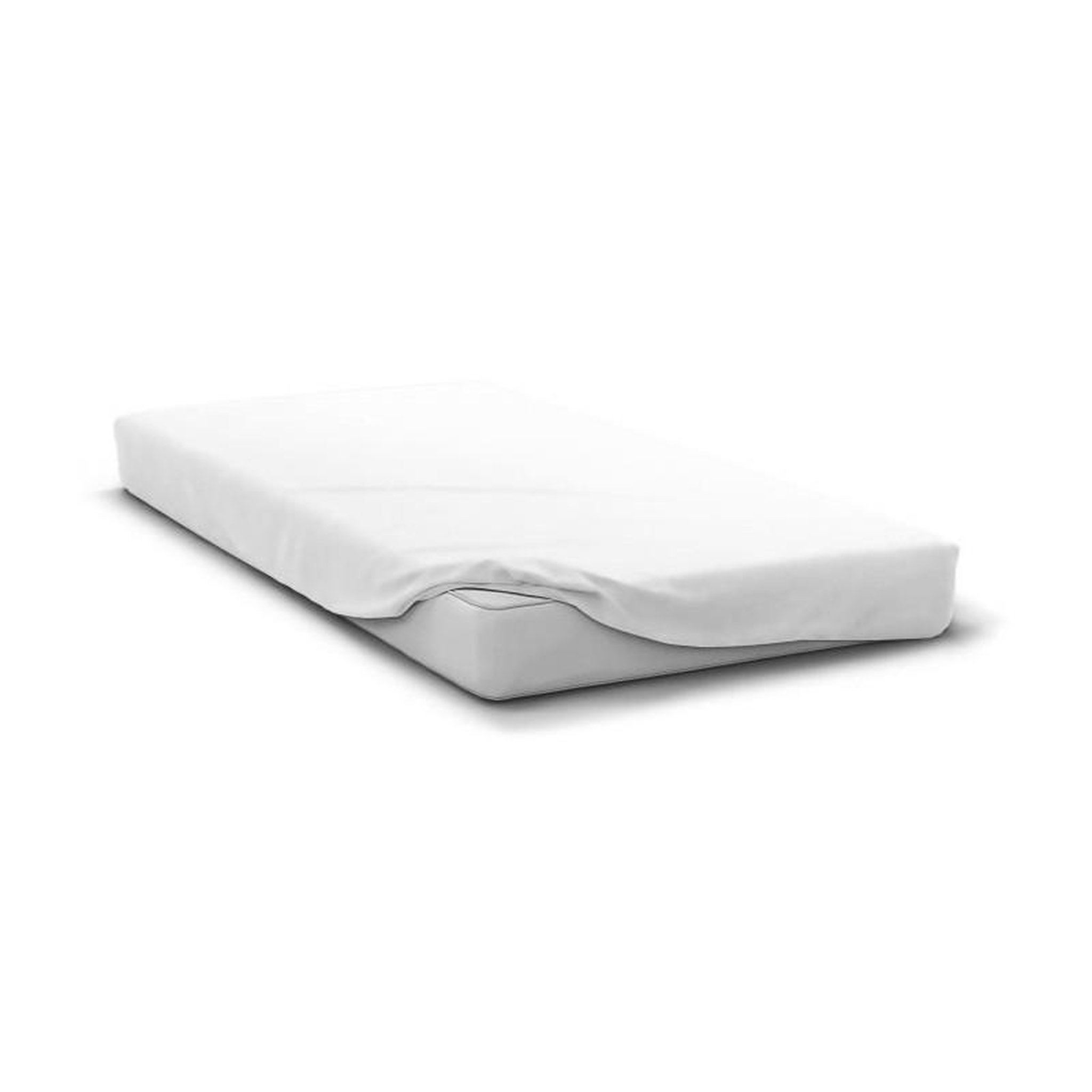 HOME LINGE PASSION Drap housse - HOME LINGE PASSION - HP71768 - 160 x 200 cm + 30 cm bonnet - Microfibre - 82 g - Blanc