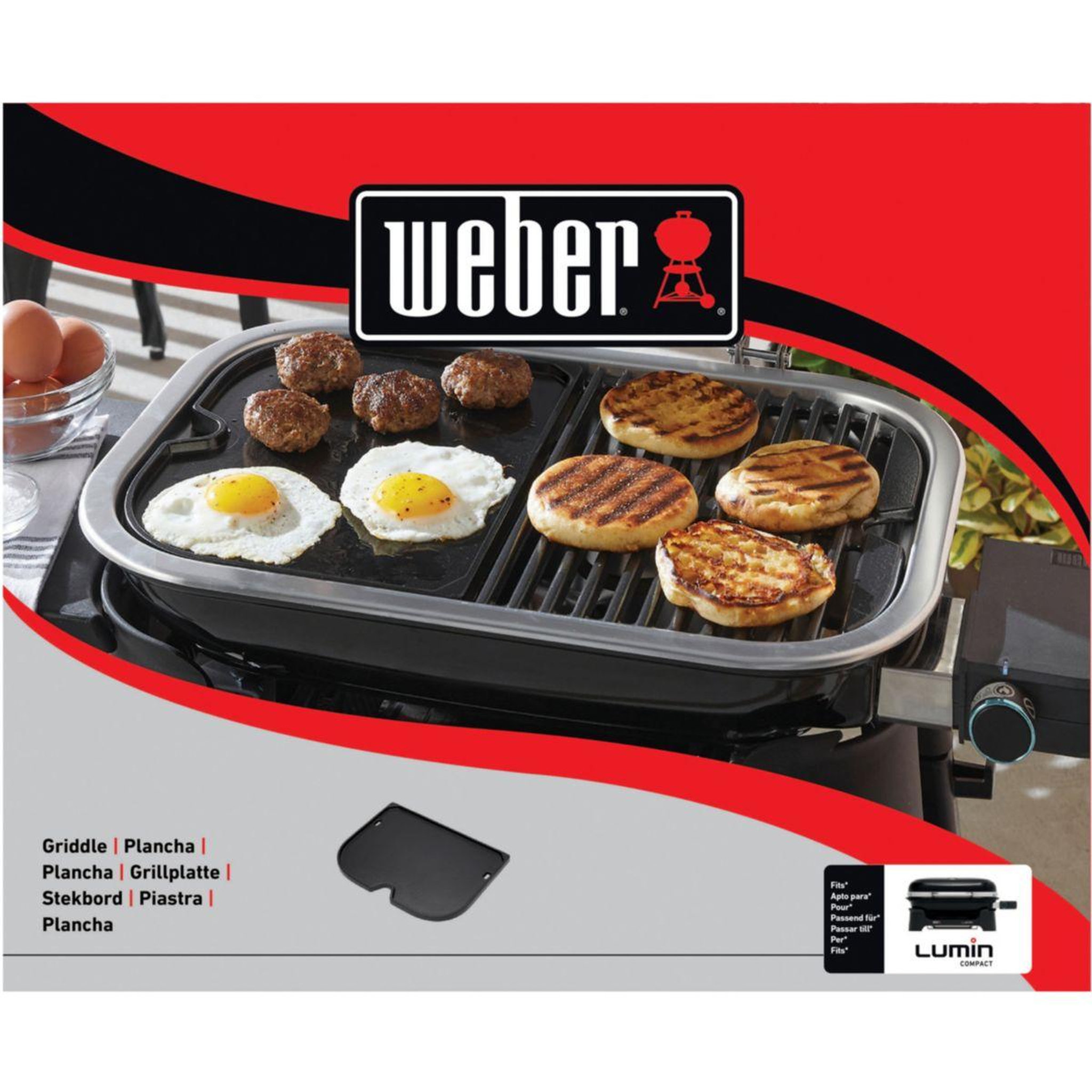 Voir la diapositive 3 : Weber Plancha pour barbecue plancha pour lumin compact