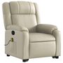 Voir la diapositive 4 : VIDAXL Fauteuil inclinable de massage Creme Similicuir