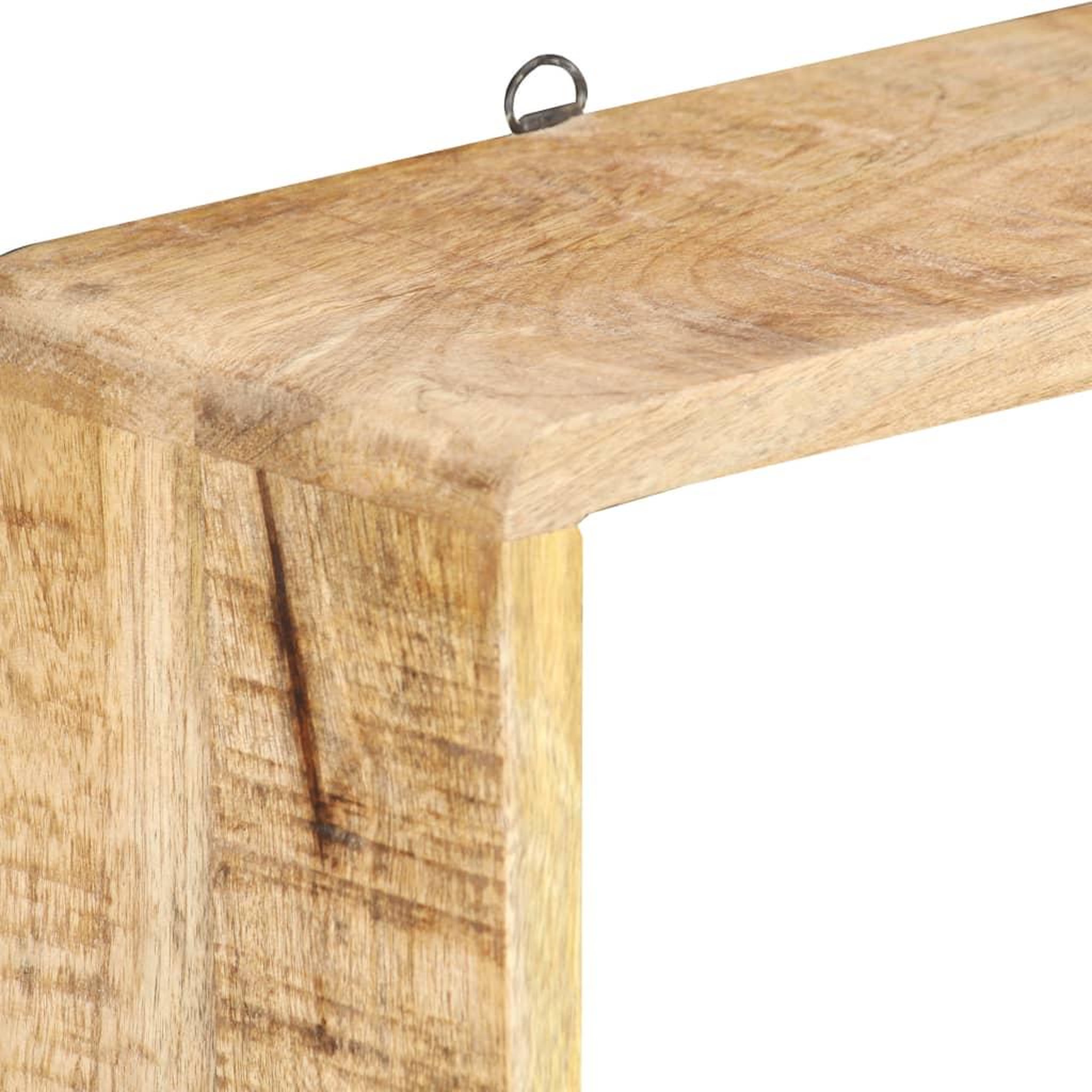 Voir la diapositive 3 : VIDAXL Ensemble d'etagere cube 3 pcs bois solide de manguier