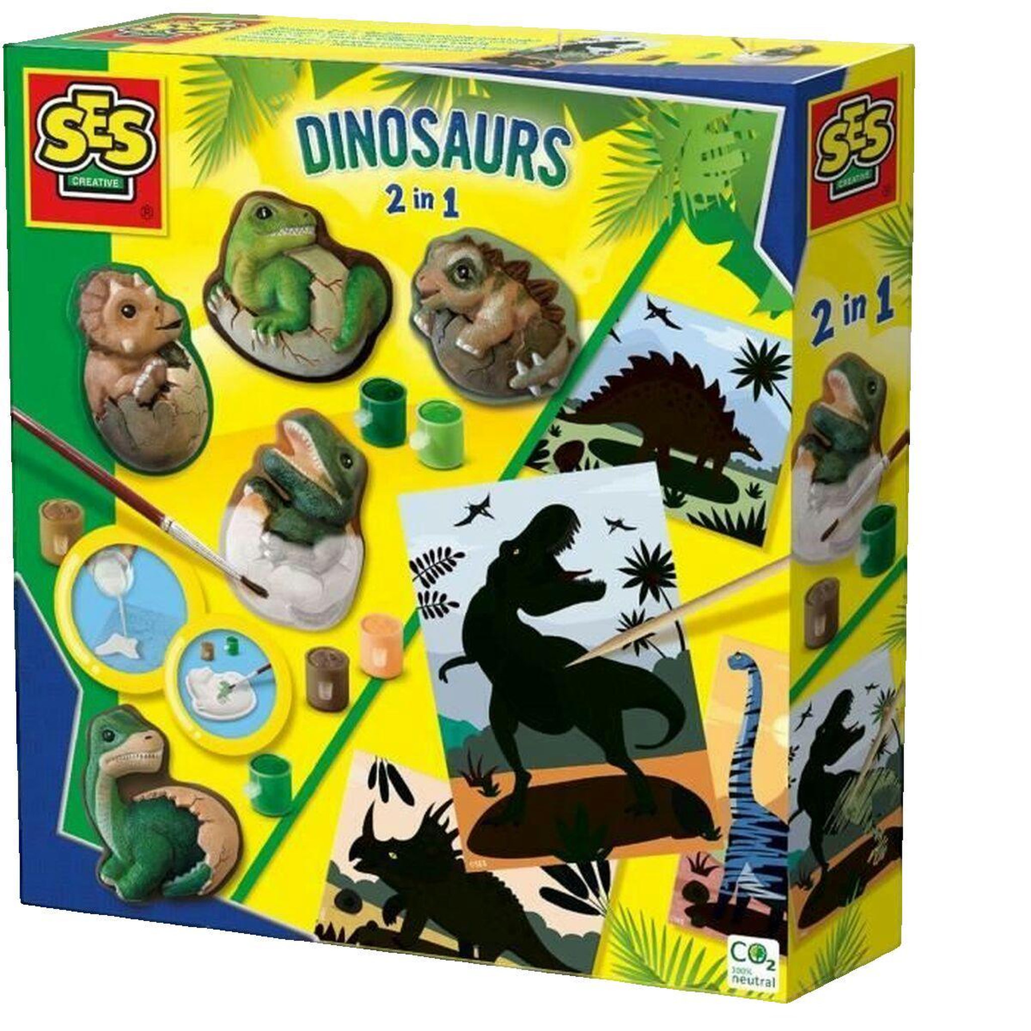 SES Creative Kit créatif SES Creative Dinosaures 2 en 1