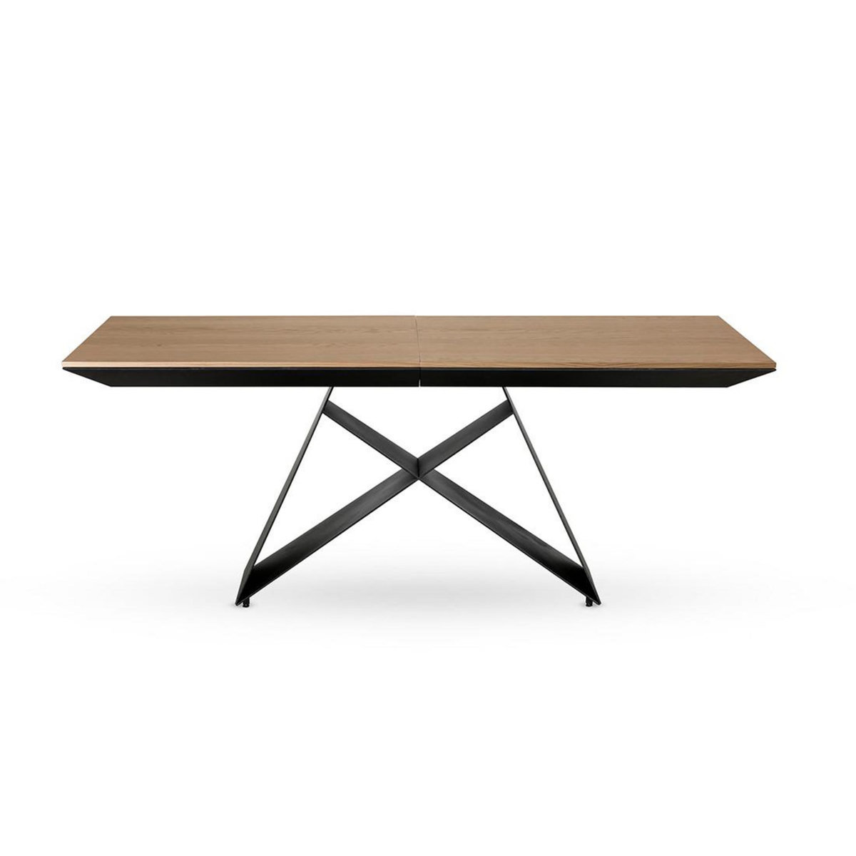 LISA DESIGN Capriccio - table à manger - extensible - bois et noir - 4 à 10 personnes - noir / bois