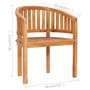 Voir la diapositive 6 : VIDAXL Chaise en forme de banane Bois de teck solide