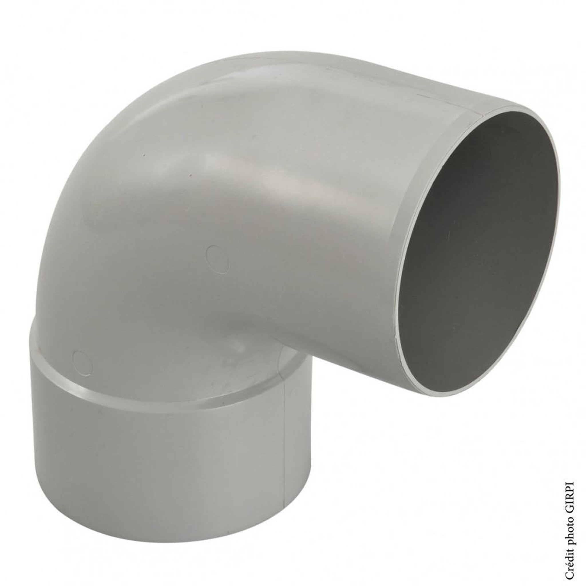 GIRPI Coude 87.3° pvc gris GIRPI, Dév.33 cm Diam.100 mm