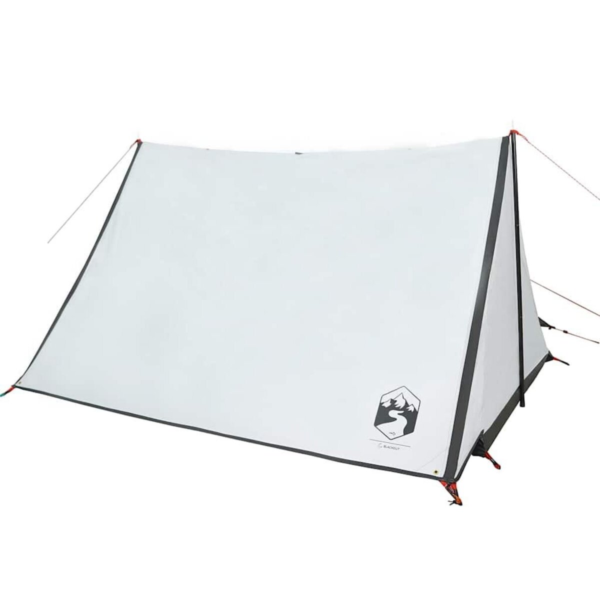 VIDAXL Tente de camping 2 personnes blanc tissu occultant impermeable