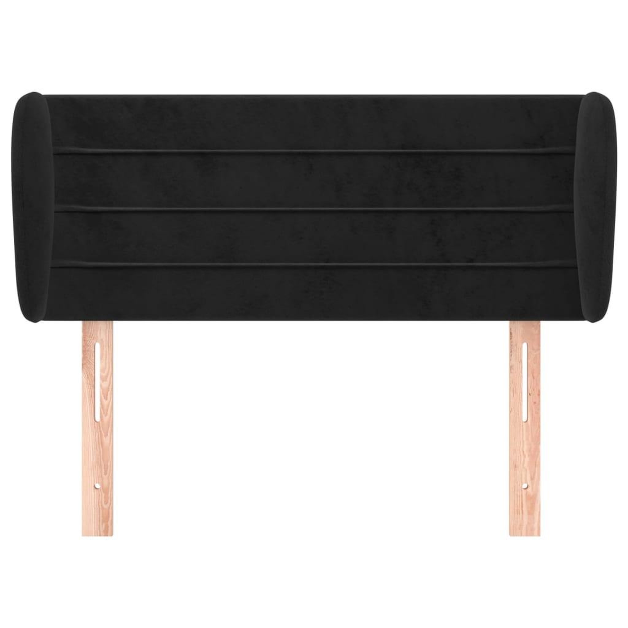 Voir la diapositive 3 : VIDAXL Tete de lit avec oreilles Noir 103x23x78/88 cm Velours